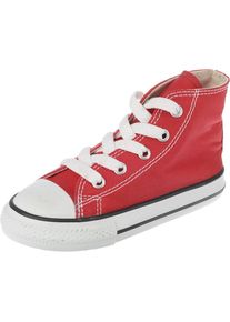 Converse, Mädchen Sneakers 'Chuck Taylor', Hellbeige / Rot / Schwarz / Weiß