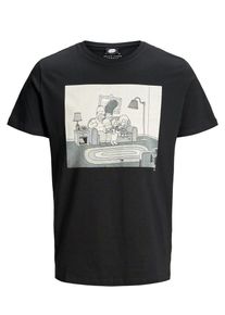Jack & Jones JACK & JONES, Herren T-Shirt, Grau / Basaltgrau / Schwarz