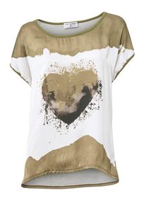 Heine, Damen Druckshirt, Brokat / Weiß