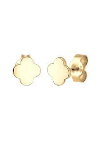 Elli Premium, Damen Ohrringe 'Kleeblatt', Gold