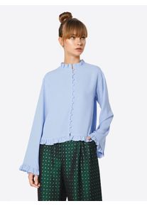 NA-KD, Damen Bluse, Hellblau