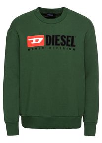 Diesel, Herren Sweatshirt 'S-CREW-DIVISION SWEAT-SHIRT', Tanne