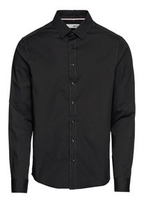 !Solid, Herren Hemd 'Shirt - Tyler LS', Schwarz