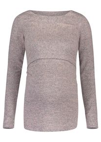 Noppies, Damen Shirt 'Nanette', Taupe / Graumeliert