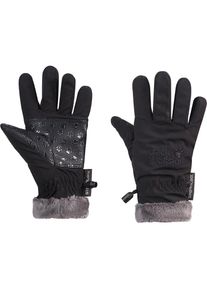 Jack Wolfskin, Handschuhe 'HIGHLOFT', Grau / Schwarz