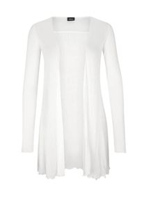 s.Oliver BLACK LABEL, Damen Lange Shirtjacke, Weiß