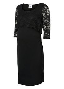 MAMALICIOUS, Damen Jersey Umstandskleid, Schwarz