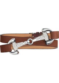 dimacci, Damen Armband 'Favorit', Braun / Silber