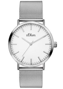 s.Oliver RED LABEL, Damen Armbanduhr, Silber / Weiß