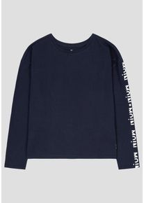 H.I.S. HIS JEANS, Damen Longsleeve, Navy / Weiß