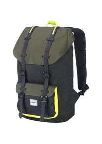 HERSCHEL, Damen Rucksack 'Little America', Gelb / Oliv / Schwarz