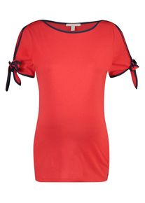 Esprit Maternity, Damen T-shirt, Hellrot / Schwarz