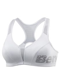 Bench, Damen Sport-BH, Grau / Weiß