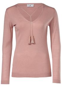 Heine, Damen V-Pullover, Altrosa