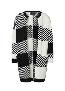 Only, Damen Cardigan, Schwarz / Wei&szlig;