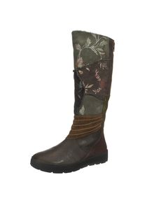 Think!, Damen Winterstiefel, Rauchgrau / Grün / Khaki