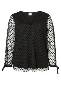 JUNAROSE, Damen Bluse, Schwarz