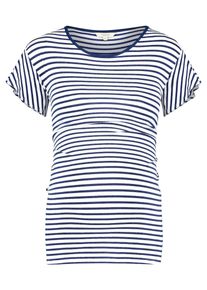 Noppies, Damen T-shirt 'Olivia', Dunkelblau / Weiß