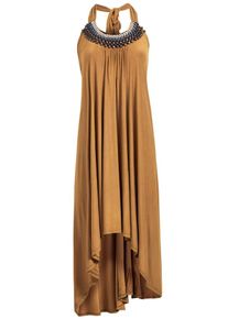 Khujo, Damen Kleid 'ELUANA', Hellbeige / Blau / Navy / Ocker
