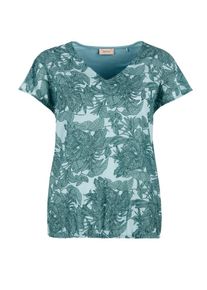 TRIANGLE, Damen V-Shirt, Pastellblau