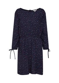 Tom Tailor Denim, Damen Kleider 'printed mini dress', Nachtblau