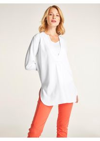 Heine, Damen Bluse, Weiß