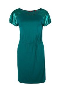 s.Oliver RED LABEL, Damen Jerseykleid, Petrol
