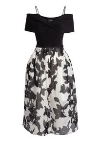 Apart, Damen Cocktailkleid, Schwarz / Weiß