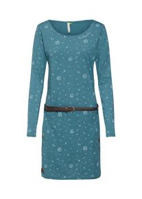 Ragwear, Damen Kleid 'TALONA ORGANIC', Braun / Petrol / Naturweiß