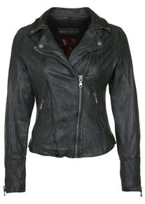 Freaky Nation, Damen Lederjacke 'PARADISE CITY', Dunkelgrün