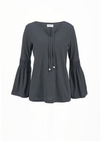 Boysen's BOYSEN'S, Damen Blusenshirt, Dunkelgrau