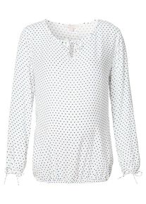 Esprit Maternity, Damen Bluse, Hellblau / Weiß