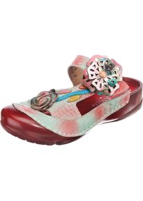 Laura Vita, Damen Clogs 'Bianca 18', Mischfarben / Rot