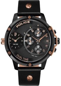 Police, Herren Uhr 'Negara, PL15660JSB.02', Bronze / Schwarz