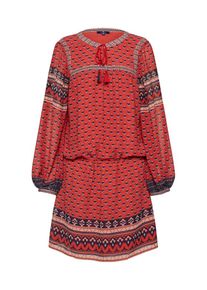 Tom Tailor, Damen Kleid 'Highlight Tunic', Mischfarben / Rot