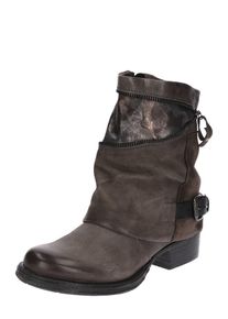 Mjus, Damen Stiefelette mit Gamasche im Biker-Look, Graphit