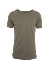 Review, Herren T-Shirt 'BASIC RGLN SLUB', Oliv