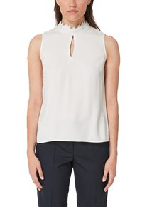 s.Oliver BLACK LABEL, Damen Blusentop, Weiß