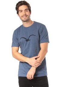 Cleptomanicx, Herren Mowe T-Shirt, Rauchblau / Dunkelgrau