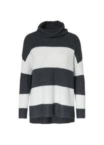 EDC by Esprit, Damen Pullover, Grau / Schwarz
