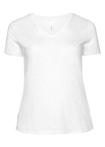 sheego Basic, Damen sheego Basic T-Shirt, Weiß