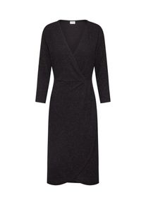 Jacqueline de Yong, Damen Kleid 'JDYCAROL 3/4 GLITTER WRAP DRESS EXP', Schwarz