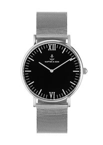 Kapten & Son Kapten & Son, Damen Analoguhr 'Campus', Schwarz / Silber
