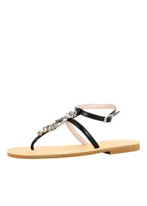 Evita, Damen Sandale, Schwarz