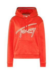 Tommy Jeans, Damen Sweatshirt 'TJW TOMMY SIGNATURE HOODIE', Rot
