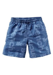 Bench, Herren Badeshorts lange Form, Blau