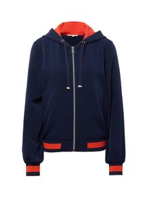 Tom Tailor Denim, Damen Jacke, Dunkelblau / Orange