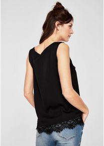 s.Oliver RED LABEL, Damen Blusentop, Schwarz
