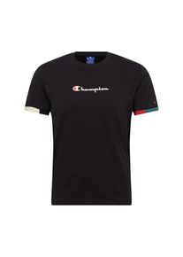 Champion Authentic Athletic Apparel, Herren Shirt 'Ringer', Schwarz / Weiß