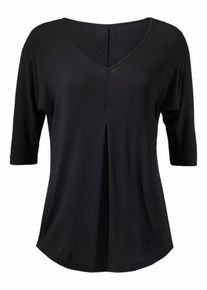 Lascana, Damen T-Shirt, Schwarz